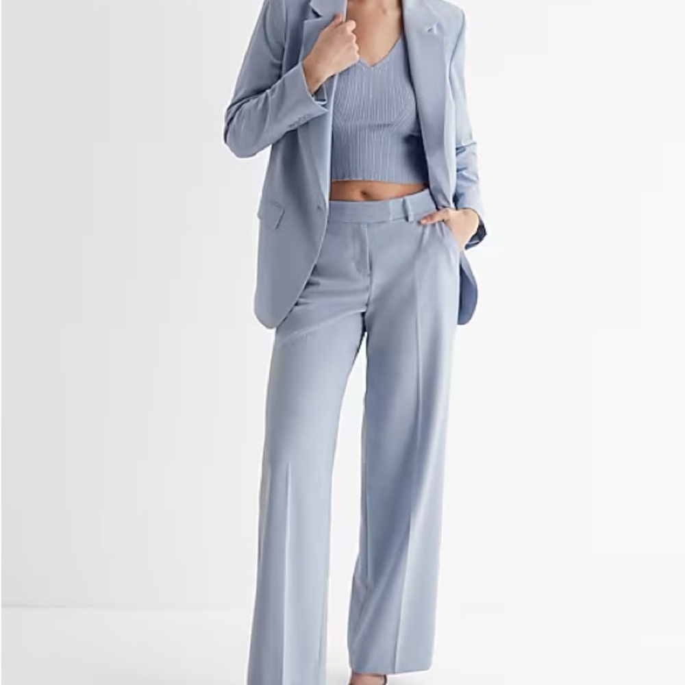 Express Women's Soft Blue Blazer